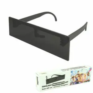 Okulary Incognito dające efekt cenzury