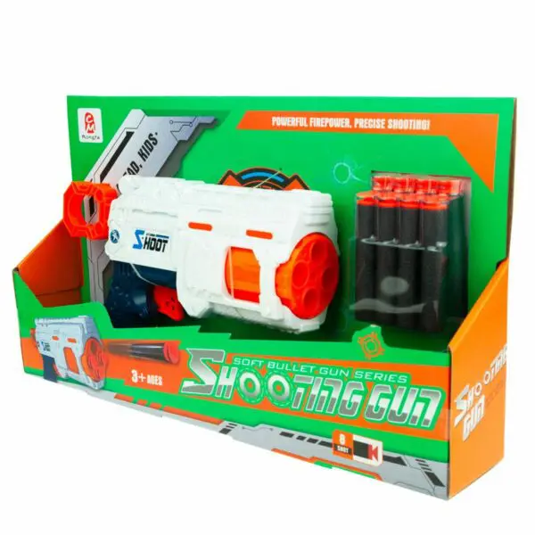 Pistolet Nerf w opakowaniu z zestawem nabojów